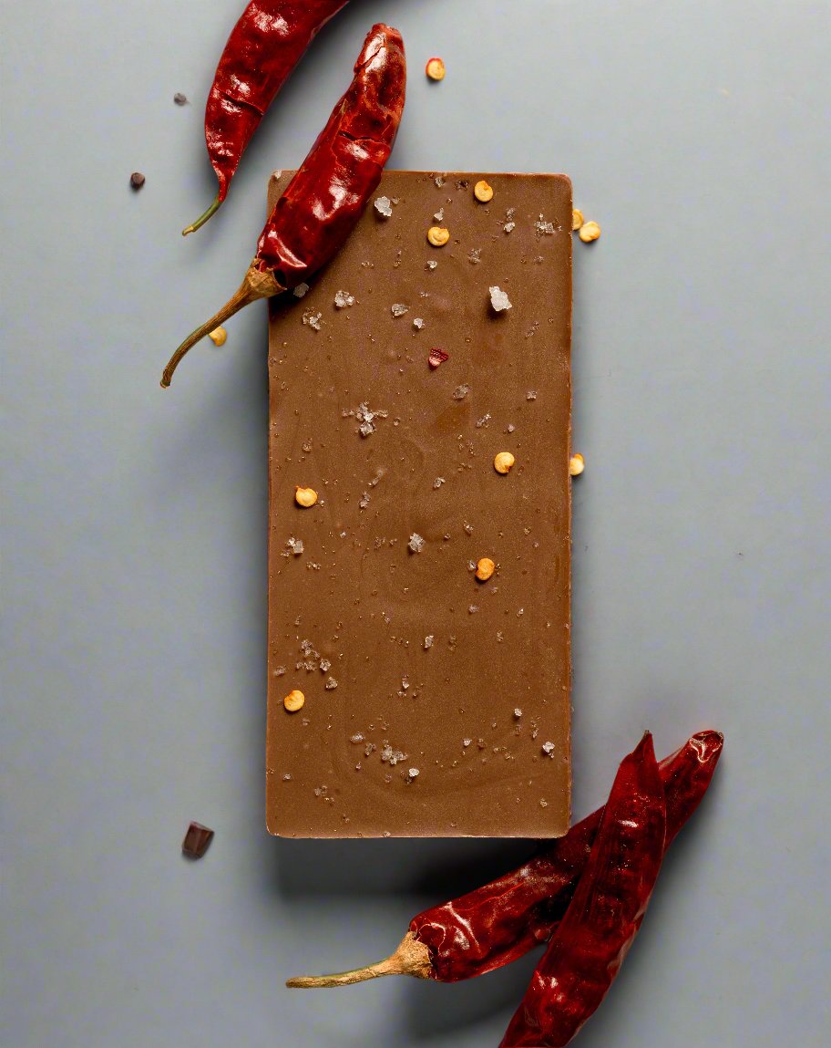Chilli & Sea Salt Milk Chocolate 36% Cavasachocolates