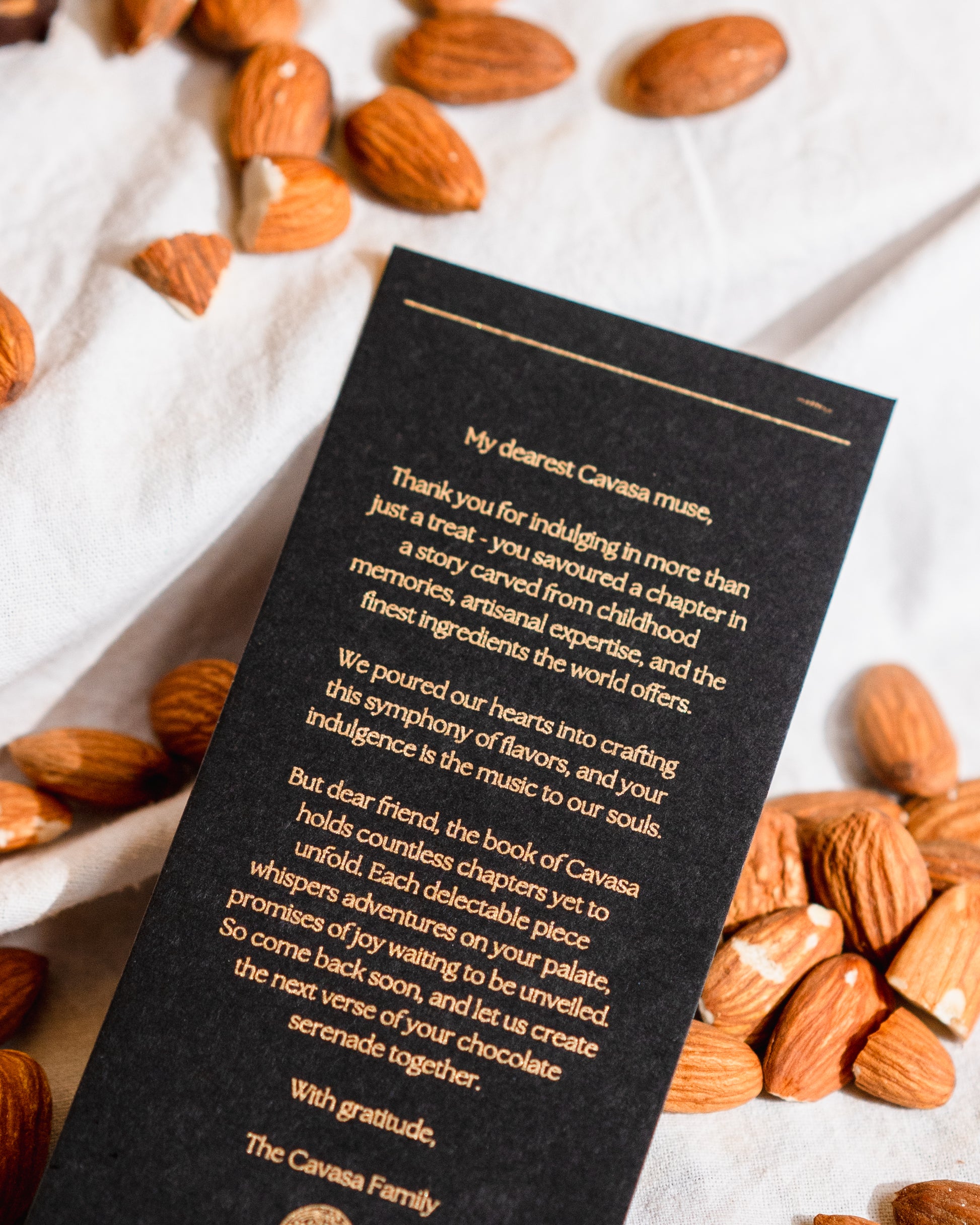 Roasted Almond Dark Chocolate 60% Cavasachocolates
