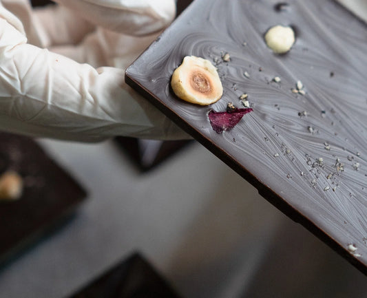 Rose & Hazelnut Dark Chocolate 50% Cavasachocolates