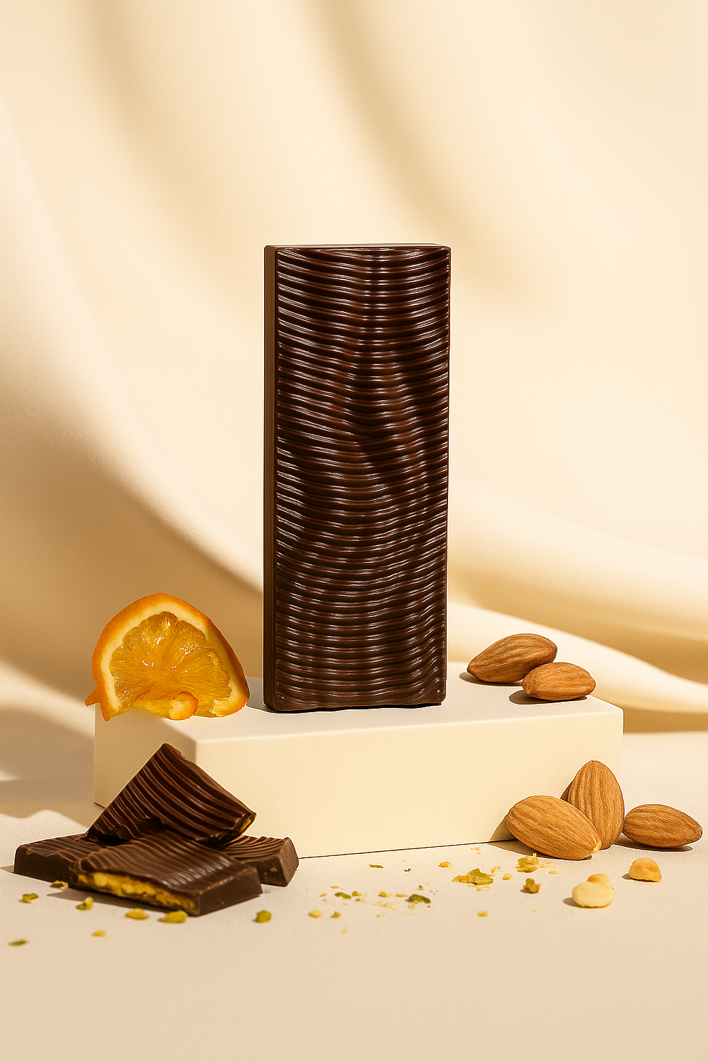 Orange Almond Florentine Dark Chocolate